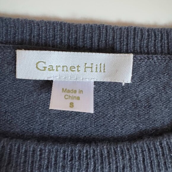 Garnet Hill Shirttail Cashmere Sweater – Charcoal - Picture 8 of 13